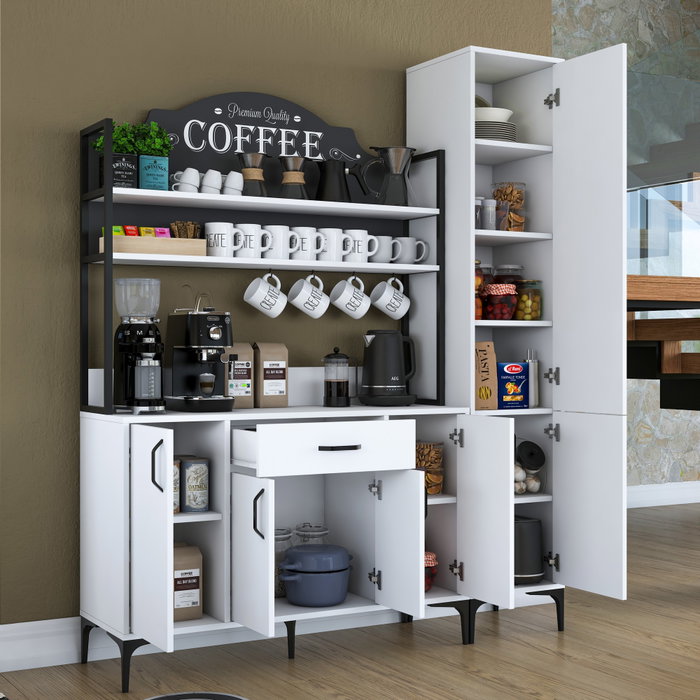 Hanah Home Armario Multiusos Blanco 160x198,6x40 cm